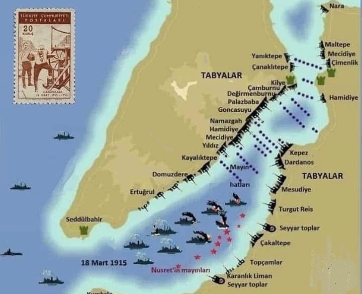  Çanakkale Deniz Zaferi'nin 110.yıl dönümü Türkiye'de Kutlandı.