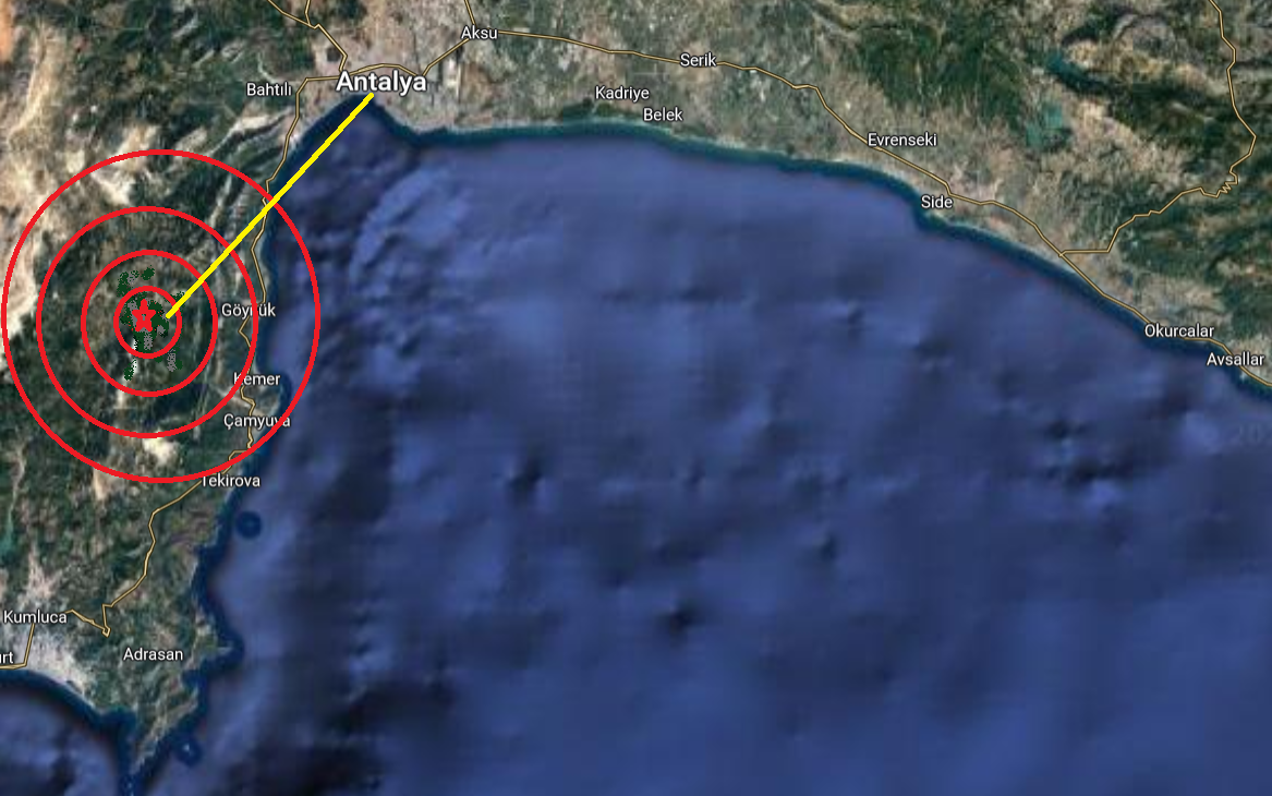 Antalya’daki depremin büyüklüğü 2.7 olarak düzeltildi.