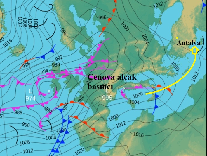 Türkiye'nin Akdeniz kıyılarında yoğun sağnak yağış uyarısı