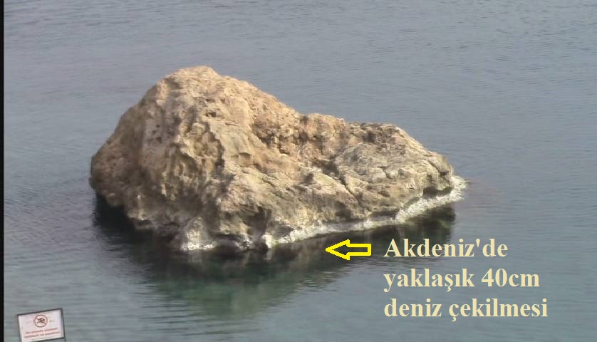  Akdeniz'de deniz suyu çekilmesi