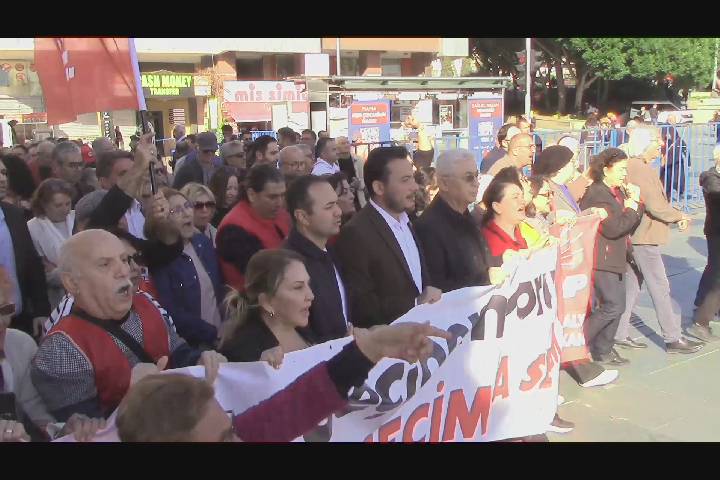 Emekliler ve Sendikaların  Antalya yürüyüşü.