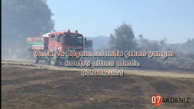 Döşemealtı Çıplaklı Mahallesi'nde 1 hafta içinde 2 kez çıkan yangın söndürüldü.